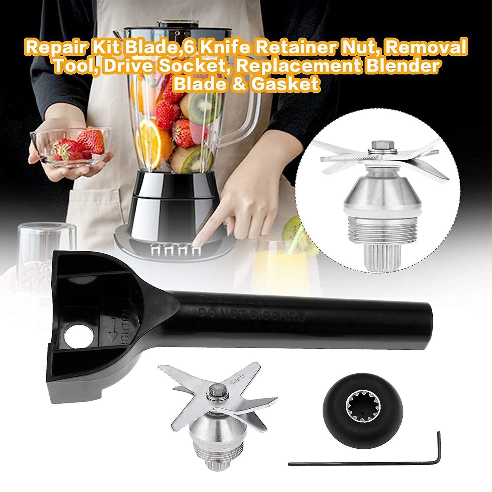 Drive Socket Replacement Kit For Vitamix Blenders - Includes Retainer Nut & Right Angle Wrench