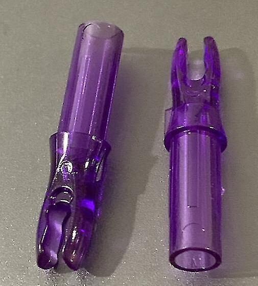 Freccia viola trasparente per tiro con l'arco Nocks interni