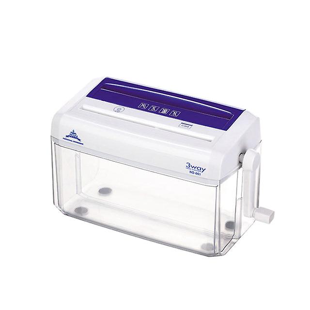 A4 Mini Portable Hand Paper Shredder 3-in-1 Household Manual Shredder Document File Cd Credit Card Cutting Machine Tool For Home