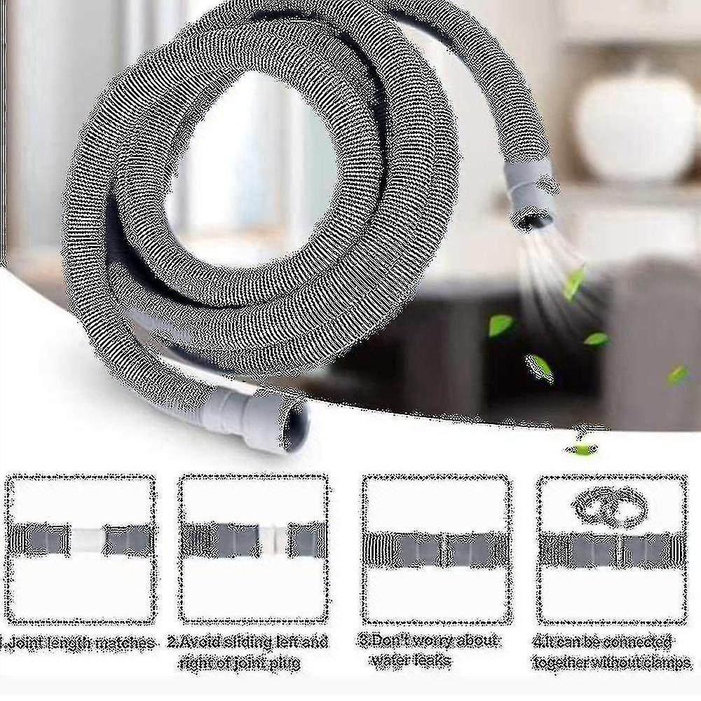 Automatic Drum Washing Machine Drain Pipe Drain Hose Fittings, 4 Meter