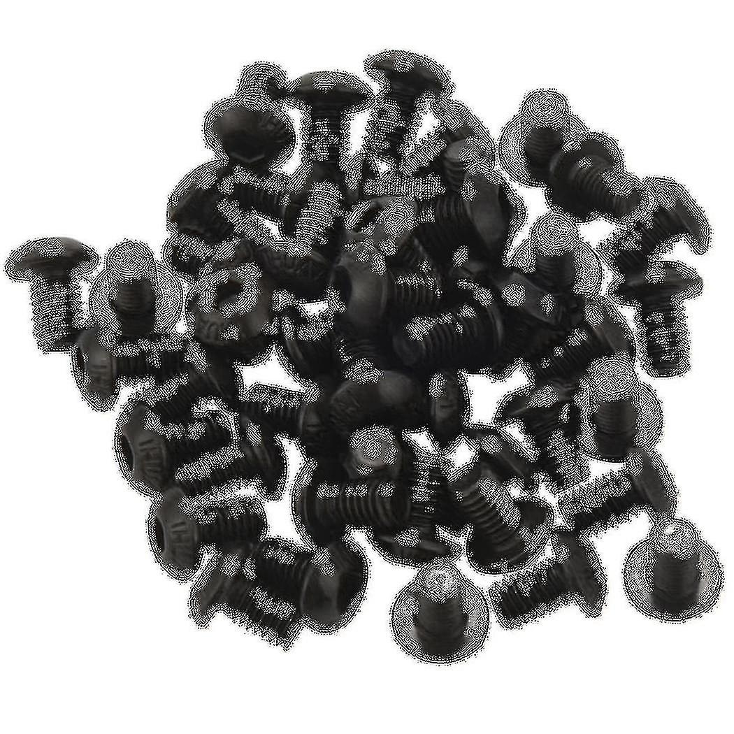 M5x8mm Button Head Hex Socket Cap Screw Bolt Black 50 Pcs