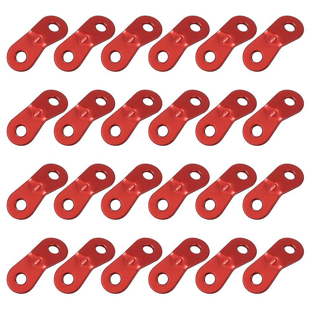 Aluminum Alloy Cord Adjuster Tent Tensioners Rope Adjuster For Tent Hiking Camping (2 Holes) - 24 P