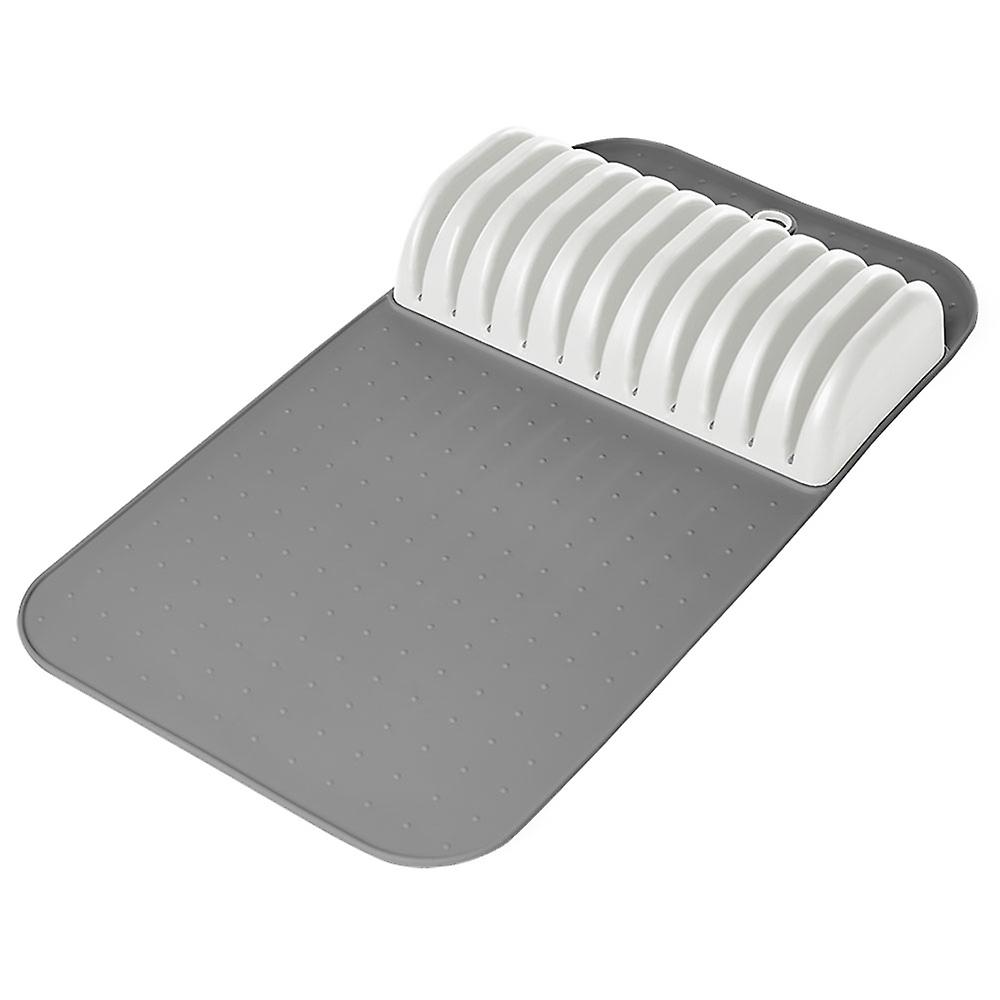Madesmart Large In-Drawer Knife Mat White Non Slip Soft Grip Lining Bpa Free