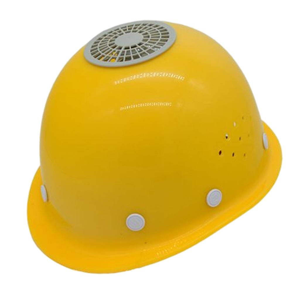 Ventilated Breathable Hard Cap Waterproof Worker Cap with Fan Adjustable