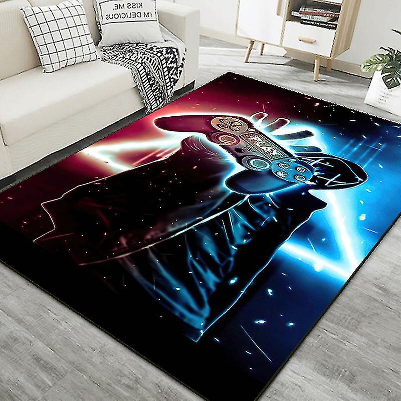Game Rug Boys Game Controller Carpet, Non-slip 3d Gaming Area Rugs For Playroom