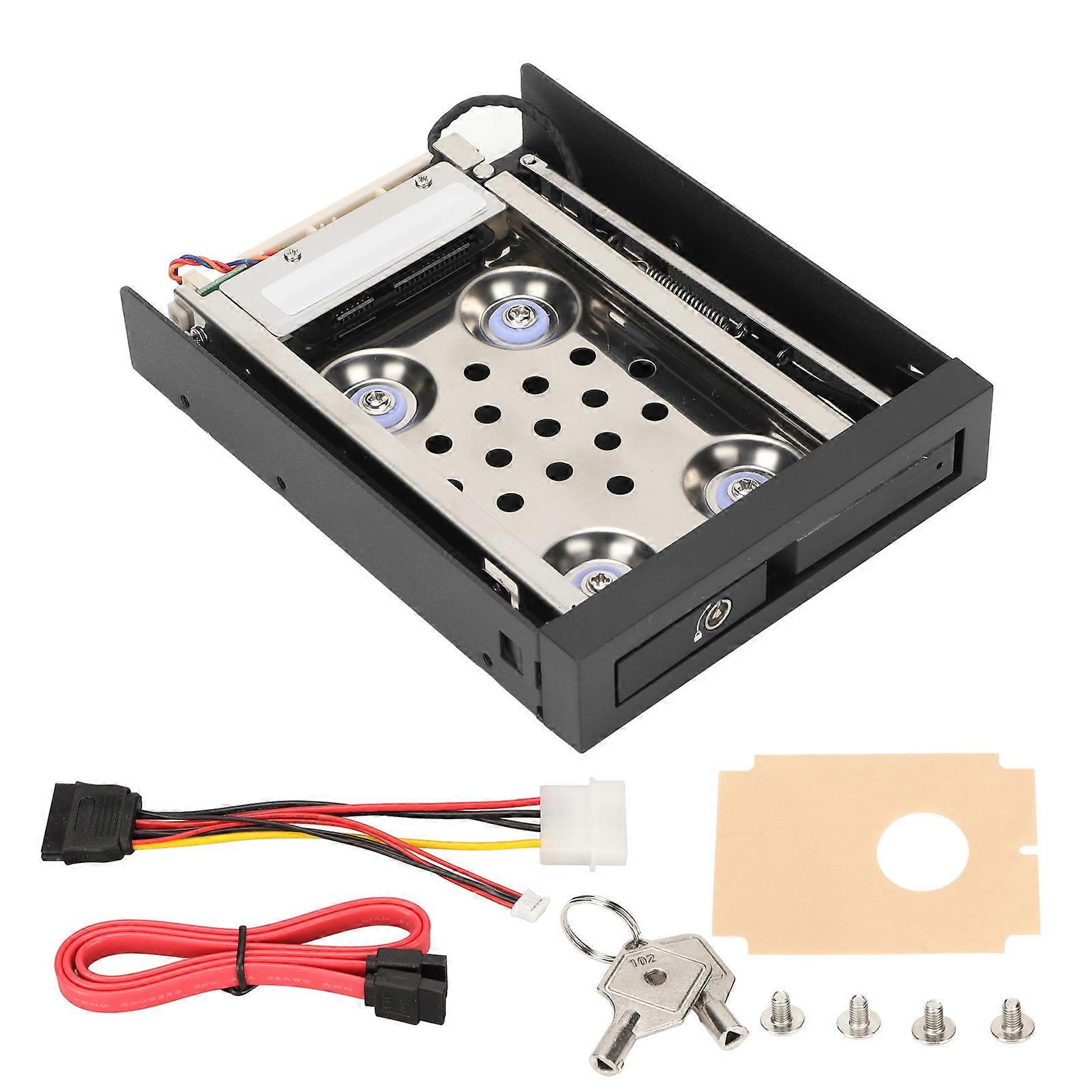 2.5in Internal HDD Enclosure Single Bay SATA III Interface 7mm to 9.5mm Hard Drive Thickness HDD Internal SATA Tray (Not Inclube Hard Disk)
