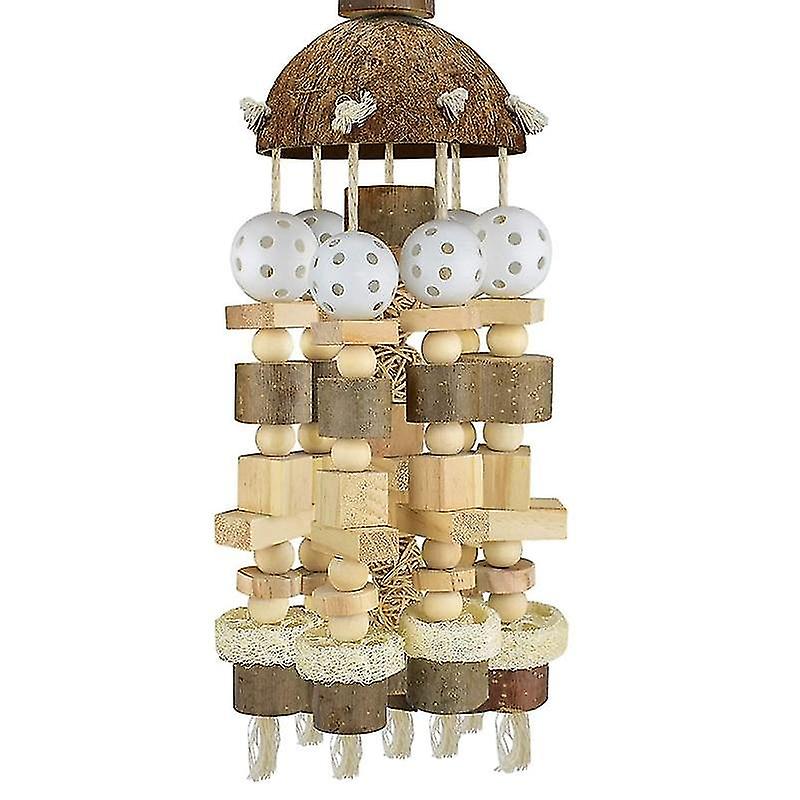 Bird Toys Bird Parrot Toy Large Parrot Toy Natural Parrot Cage Bite Toy Suits For Macaws Parrots Bird Toys