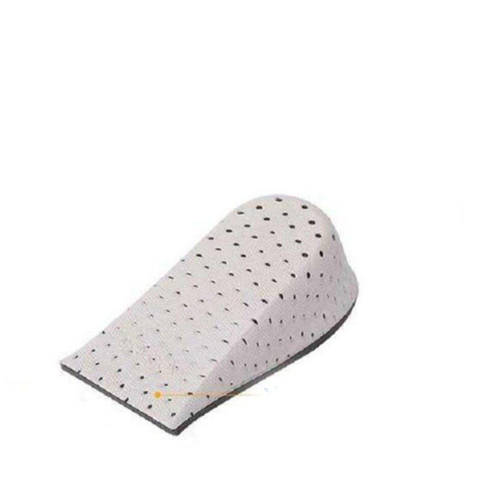 Heel Cushion Inserts Low Reflective Punch Design Mesh Cotton Fabric Heighten Insoles 0.8in