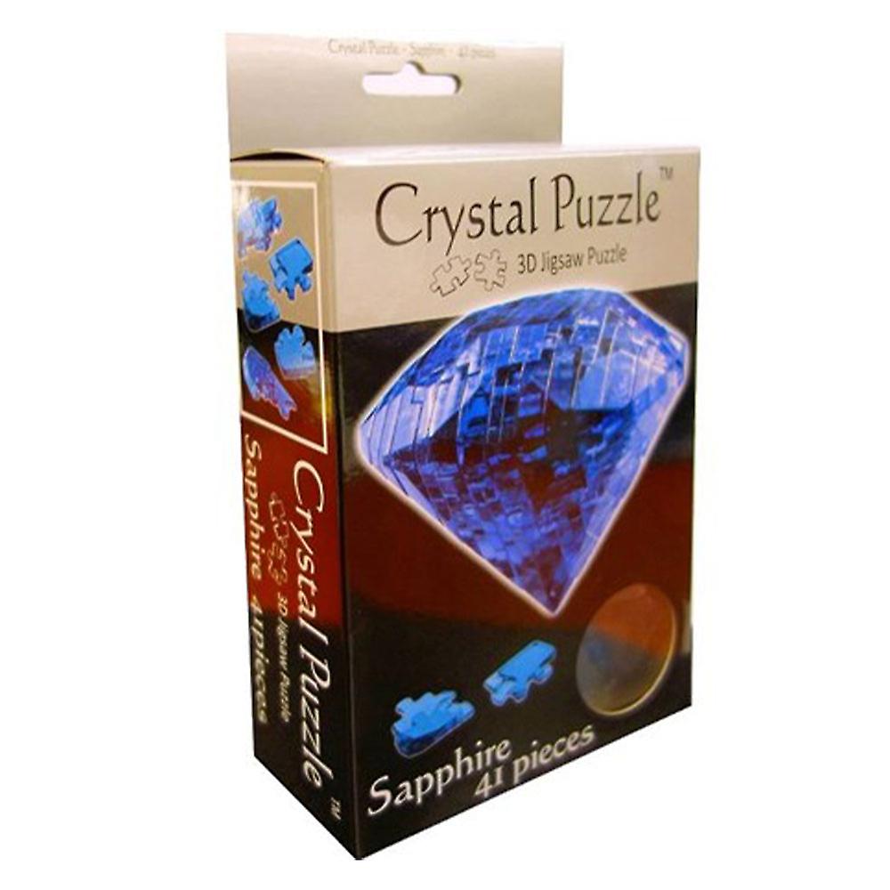 Bepuzzled 3D Sapphire Crystal Brain Teaser Jigsaw Puzzle for Ages 12+ and Up
