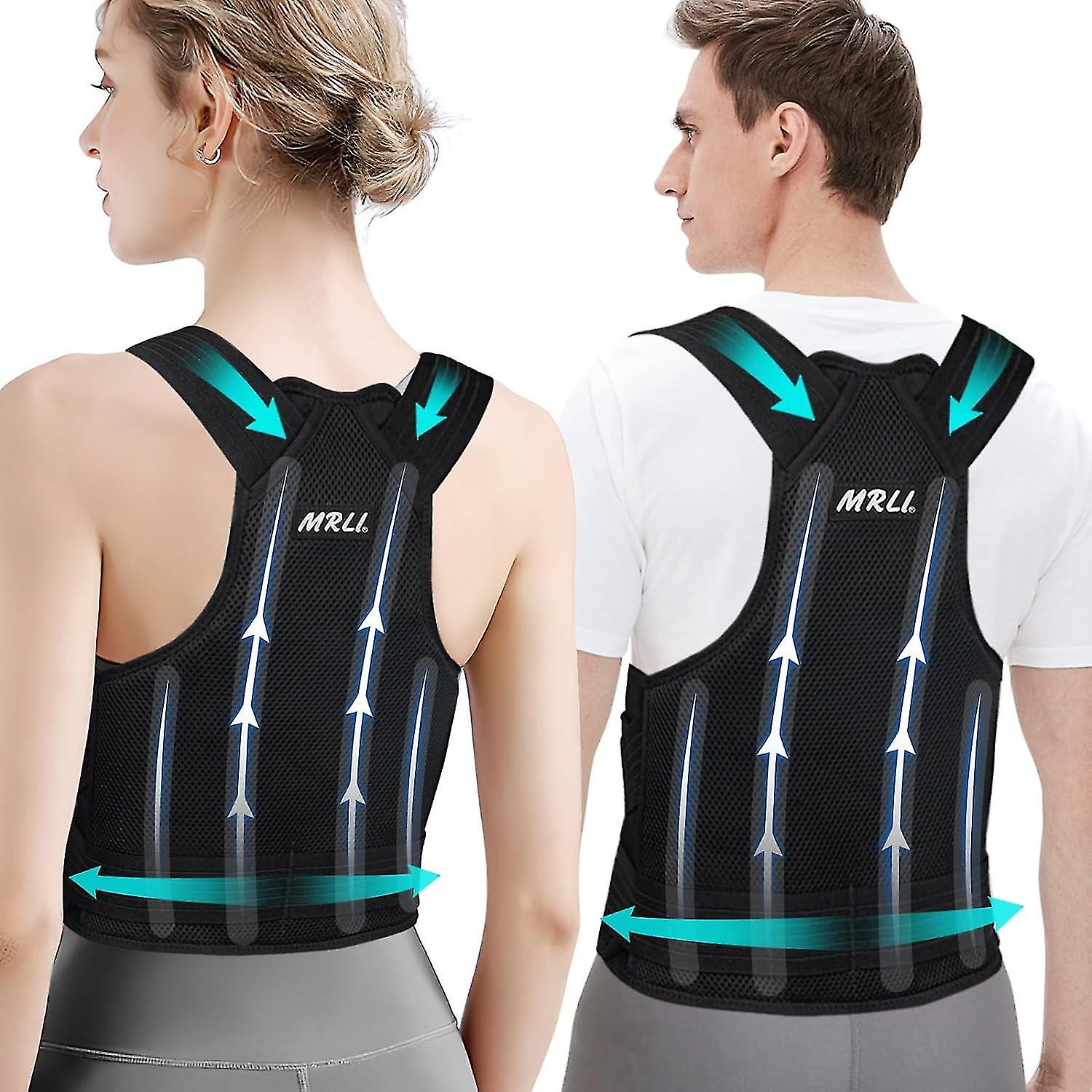 Adjustable Posture Correction Strap for Men - Breathable Back Posture Corrector,100% New