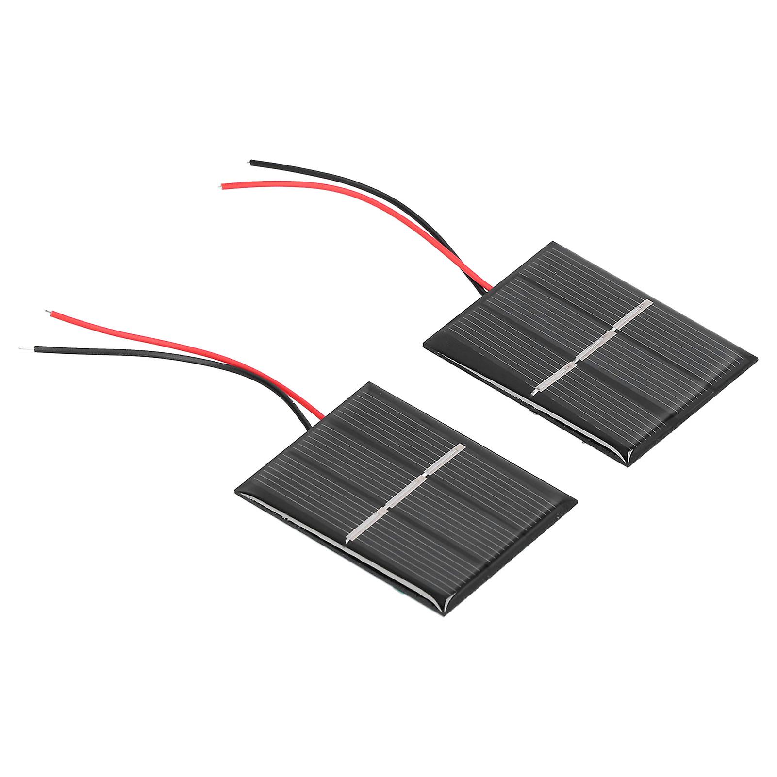 2Pcs 0.4W Polysilicon Solar Panel Module 43x55mm Mini Cells