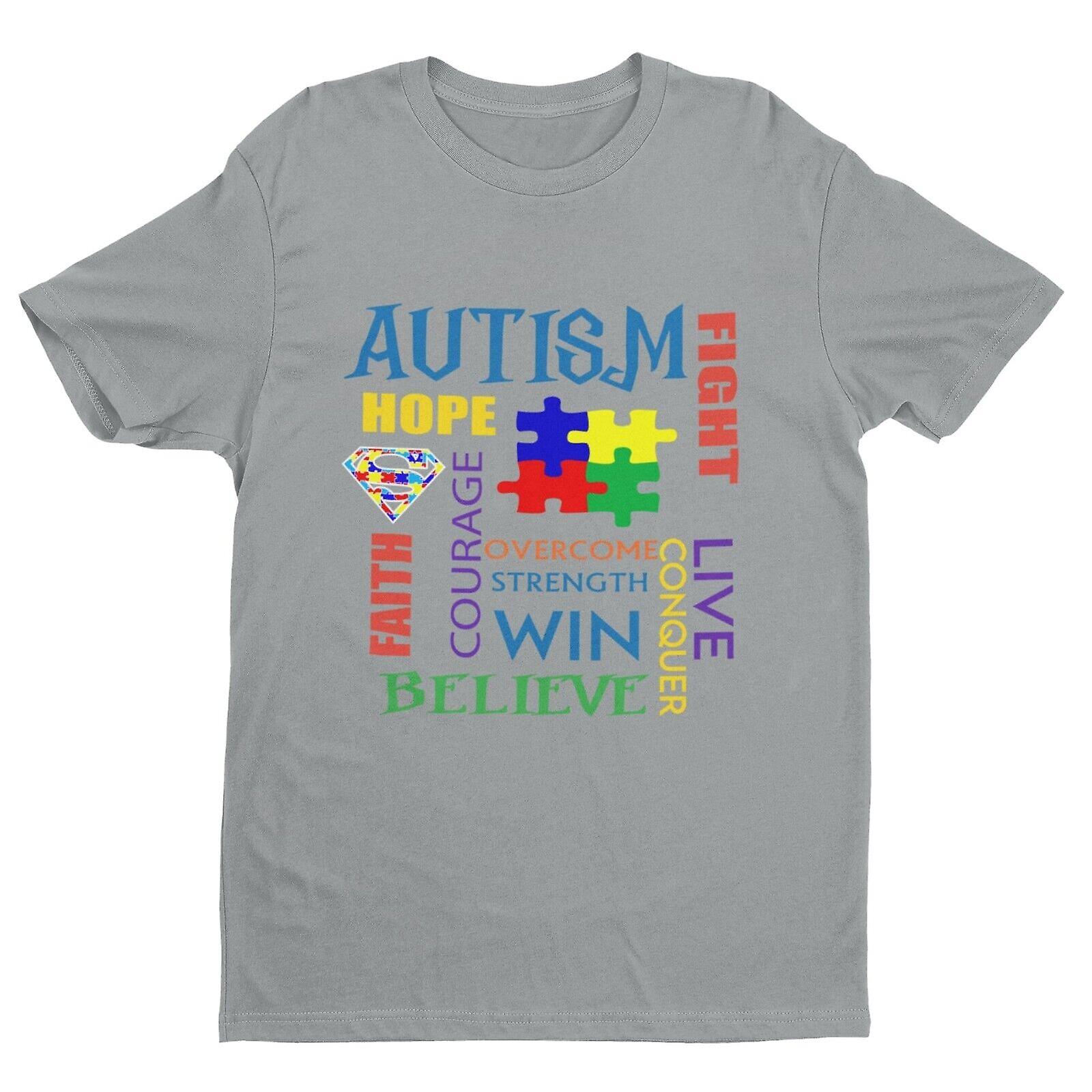Autism Awareness And Support T Shirt Faith Autistic Courage Good To Be Different