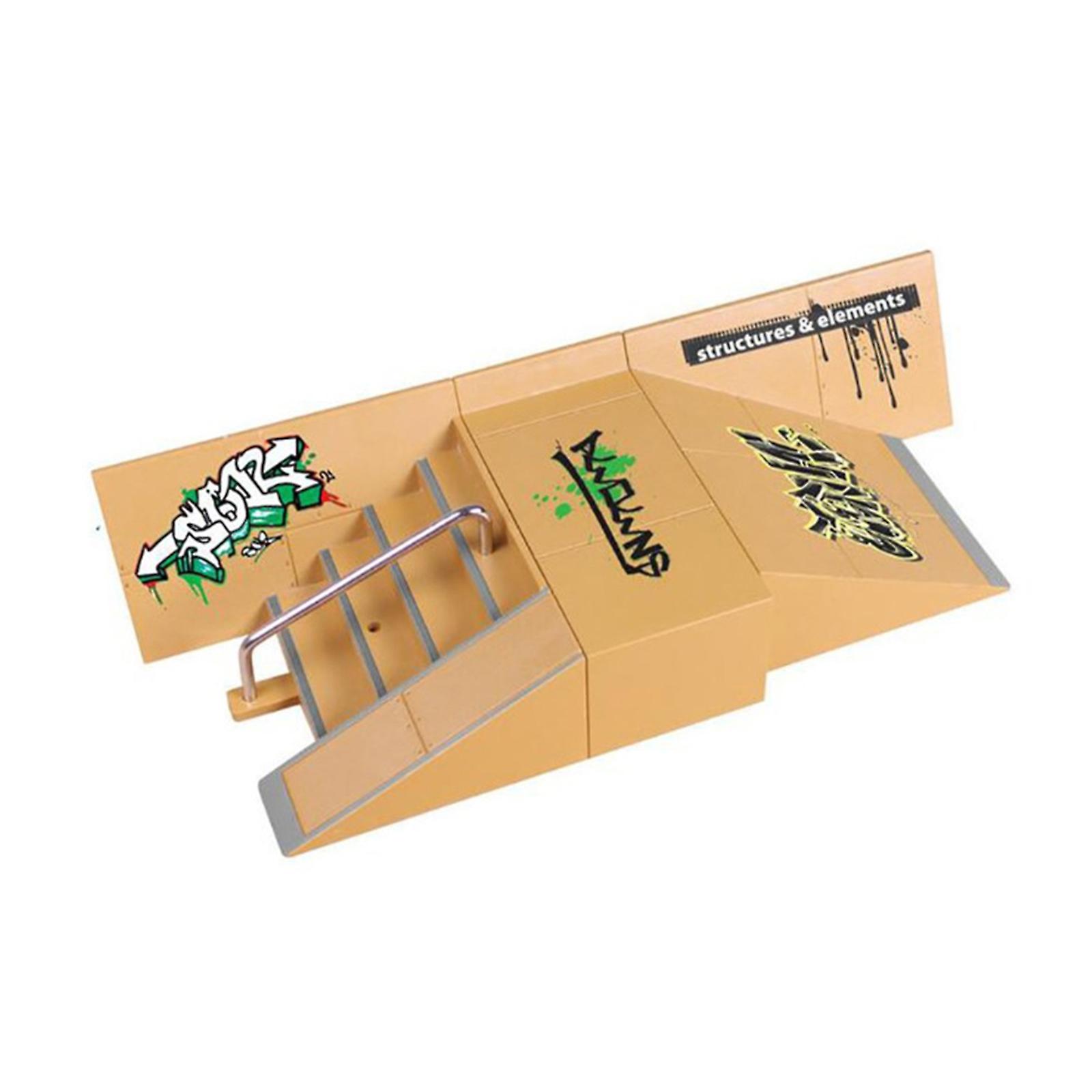 Finger Skateboard Props Combination Skate Park Ramp Parts Finger Skatepark