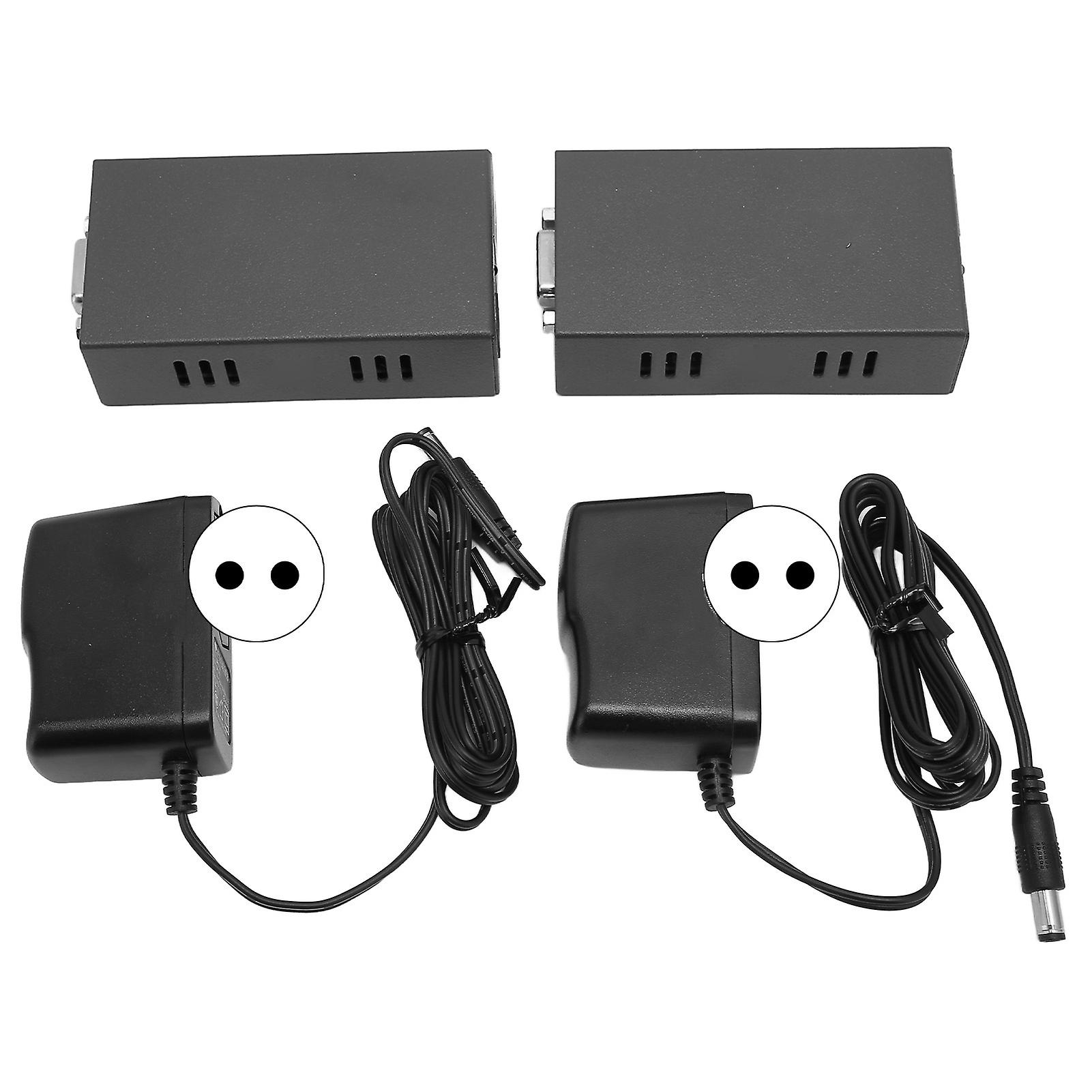 VGA-Extender High Definition IEEE 568B 380MHz VGA Splitter VGA Video Signal Extension Adapter 100V zu 240V EU-Stecker