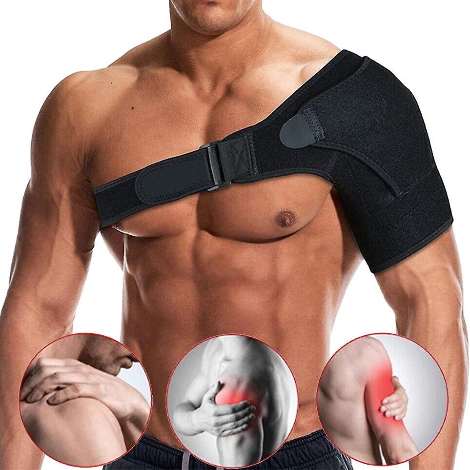 男性と女性のための調節可能なコンプレッションスリーブ付きショルダーブレース、100%新品