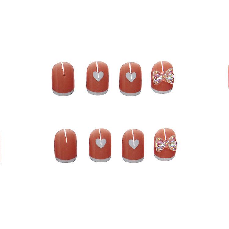 False Nail Tips Fake Artificial Art Diy Finger Cover Finished Bean Paste Aurora Butterfly