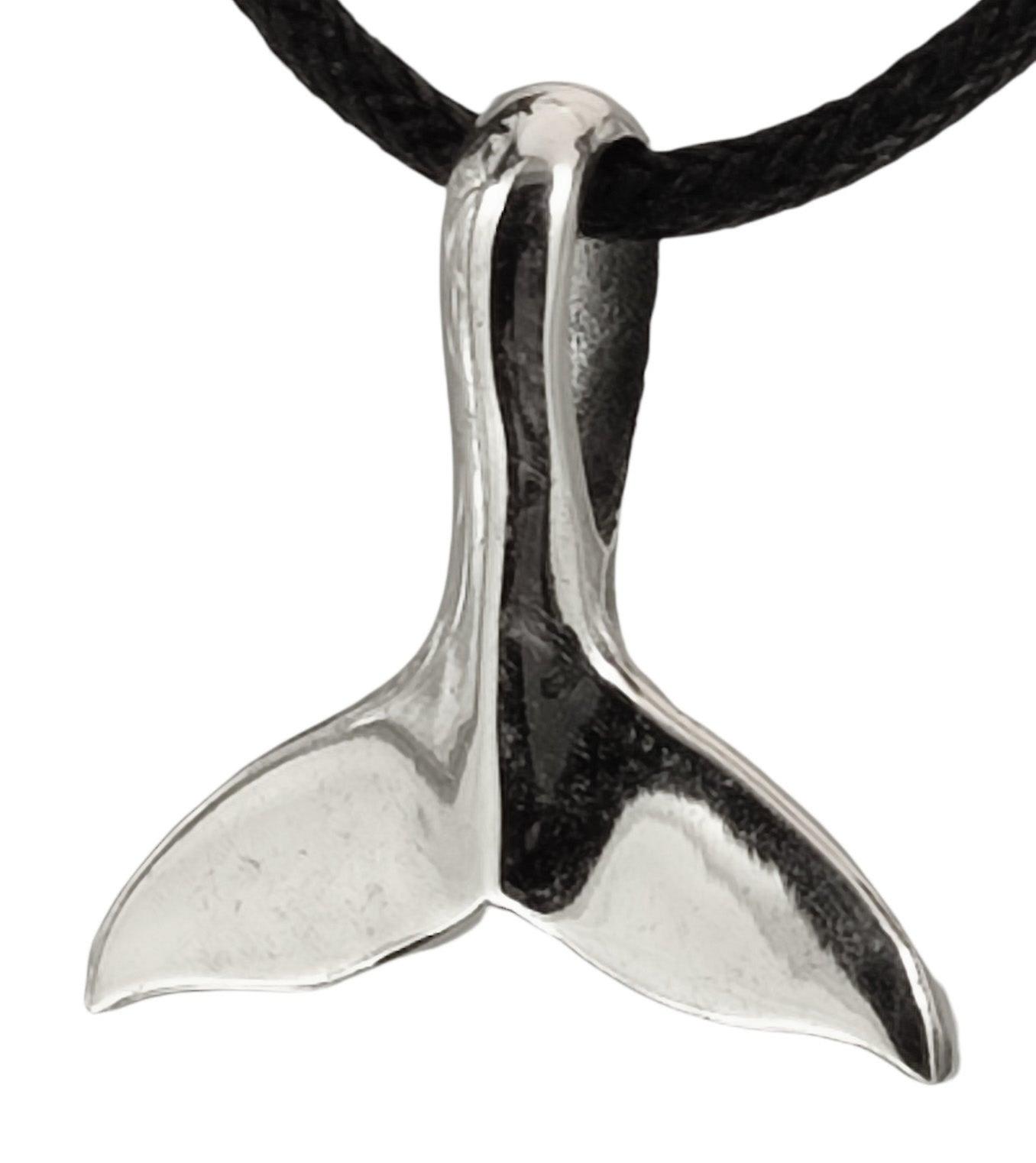 Whale Fin 128 with Snake Chain - Silver