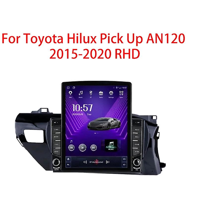 For Toyota Hilux Pick Up AN120 2015-2020 RHD Tesla Type Android Car Radio Multimedia Video Player