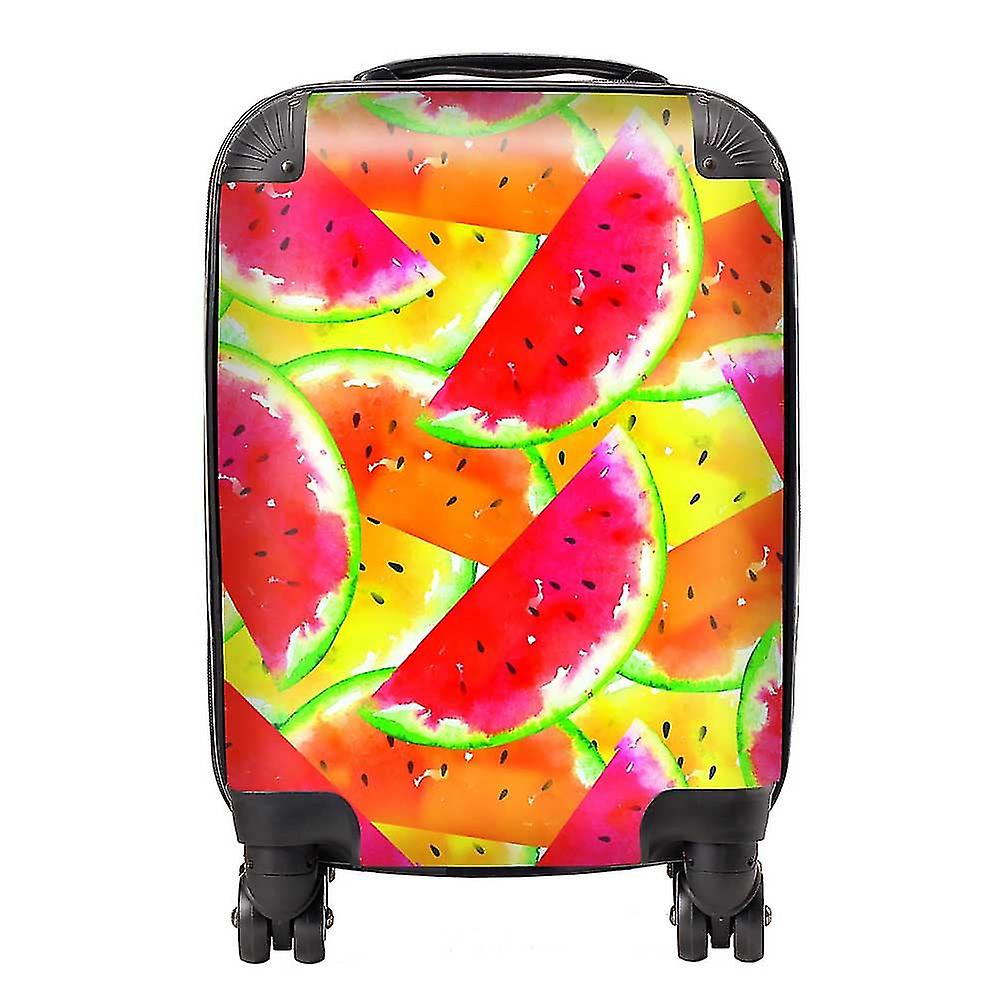 Melon Print Suitcase