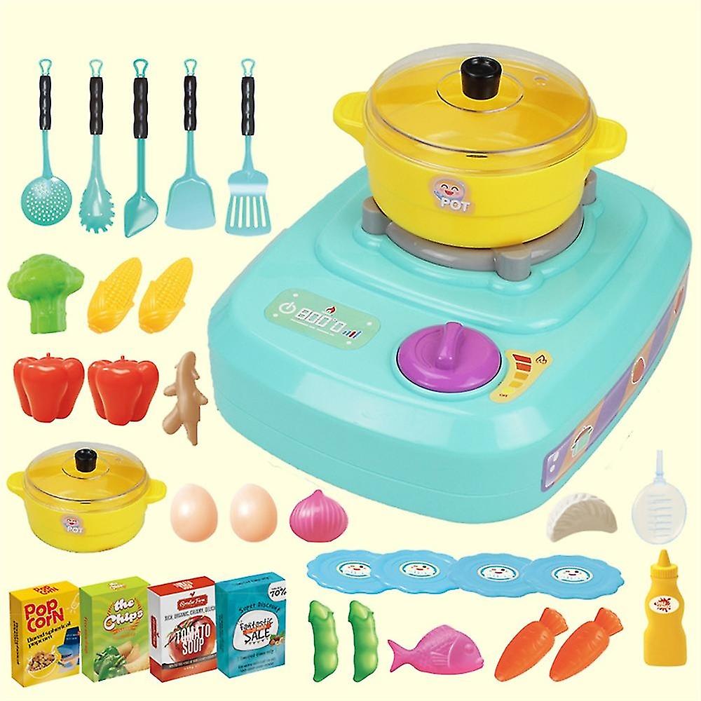 39-Piece Children's Simulation Kitchen Toy Food Toy Set