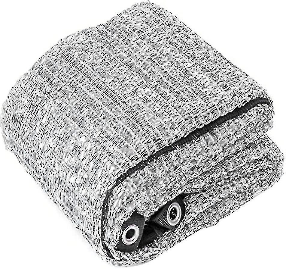 Tessuto paralume in alluminio riflettente in alluminio rete resistente ai raggi UV con occhiello compatibile con giardino fiorito argento 3x3 metri, gar