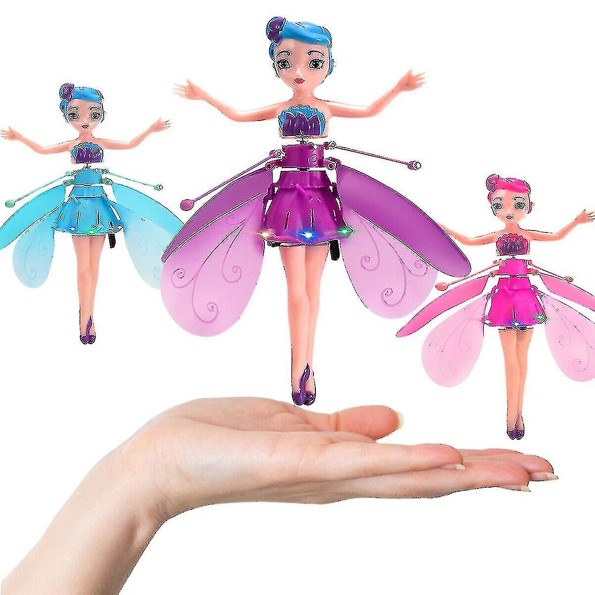 Flying Fairy Princess Dolls Magic Infraröd induktionskontroll Flickleksak Födelsegåva
