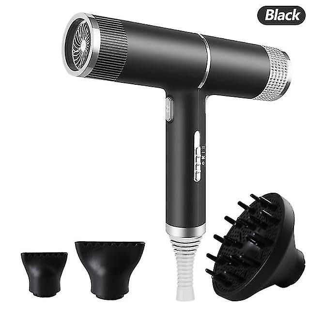 Asciugacapelli Ioni negativi Professionale Salone Asciugacapelli Domestico Gale Speed Asciugacapelli phon portatile Anion Nero