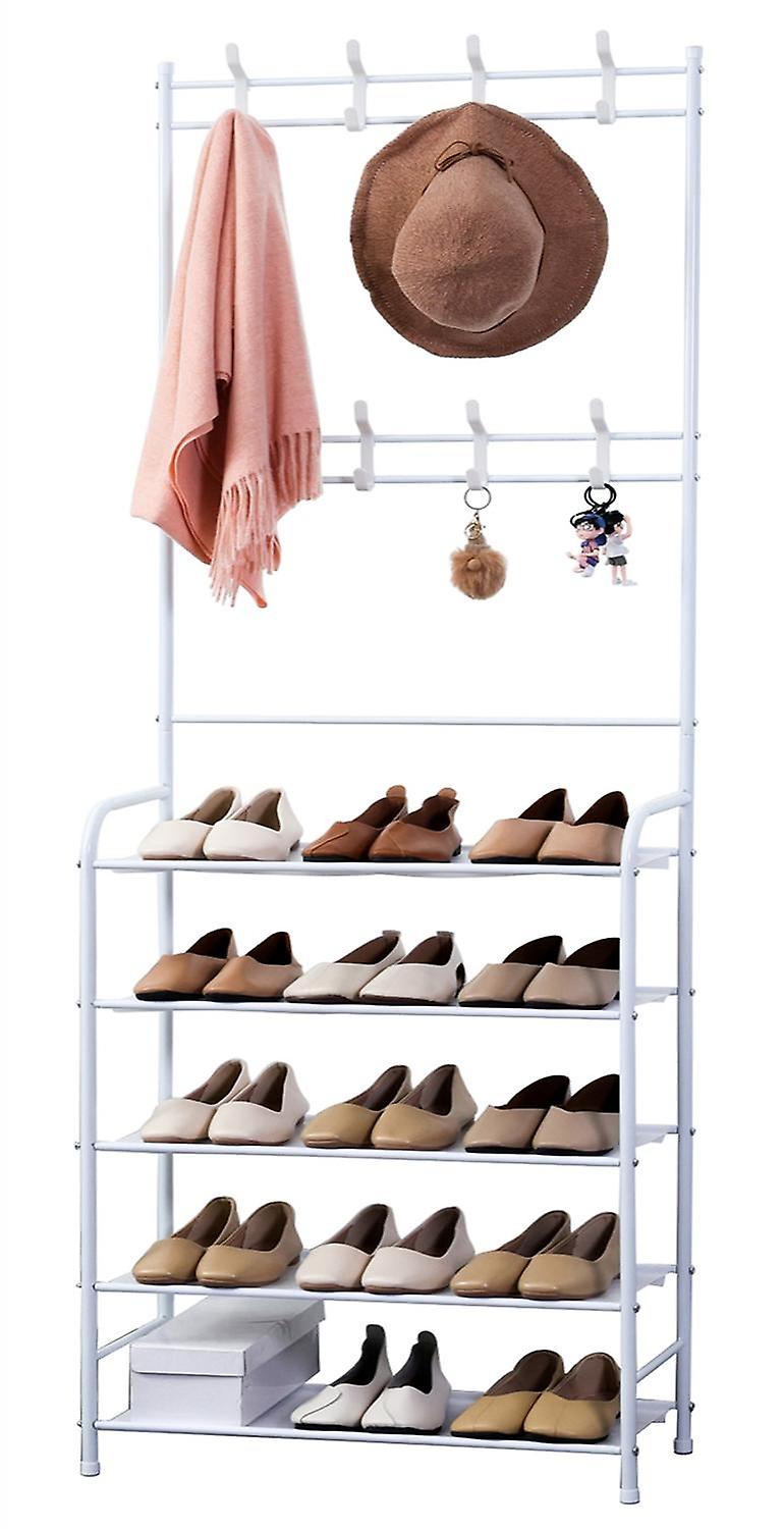 Herzberg Home & Living Herzberg 4-Tier Coat Rack for Entrance and Storage Rack in Hallway - 60x170 c