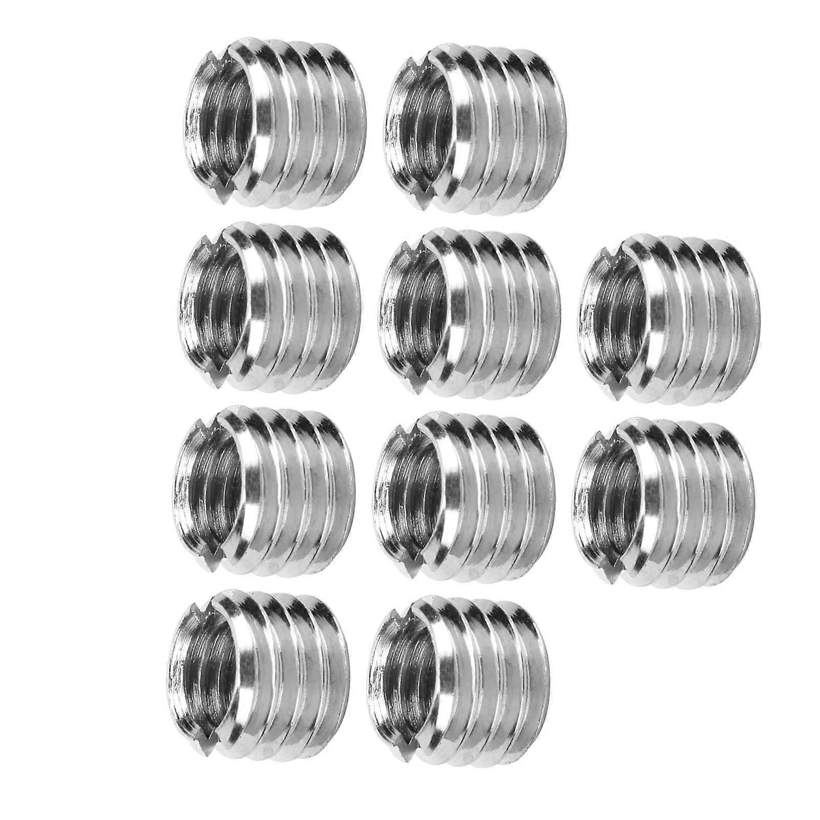 10Pcs M6x1.0 to M8x1.25 Stainless Steel Thread Inserts Reducing Nut