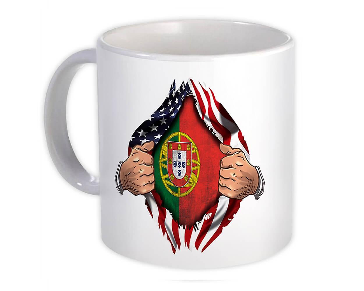 Presentmugg: Portugal Flagga