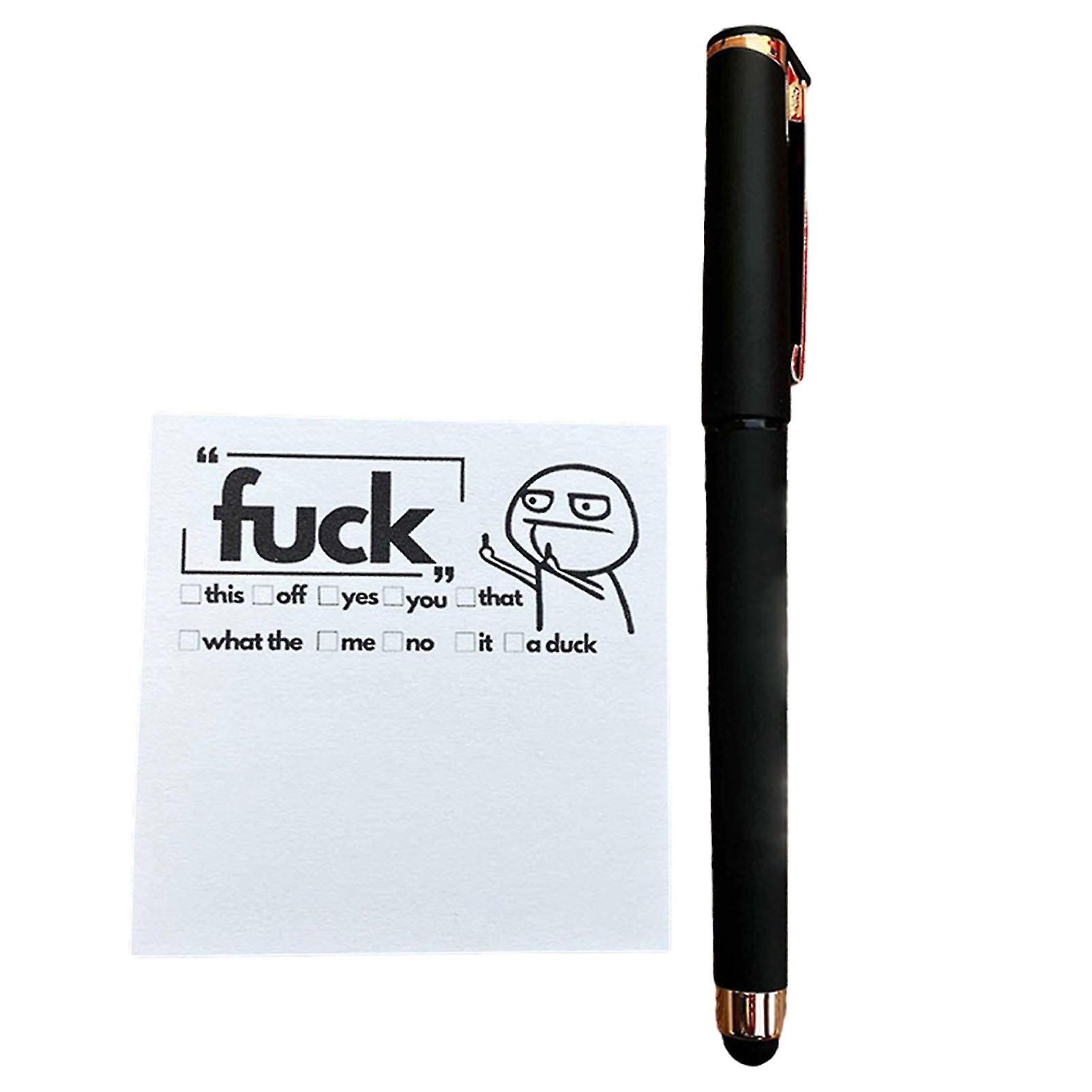 Funny Spoof Sticky-Notes Viscous Portable Writing Note for Making Plan