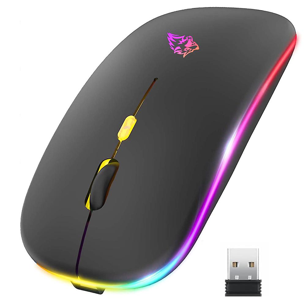 X15 Wireless Mouse, Bluetooth Mouse And 2.4ghz Rechargeable And Ergonomic Dual Modes, Silent Click With Usb Receiver