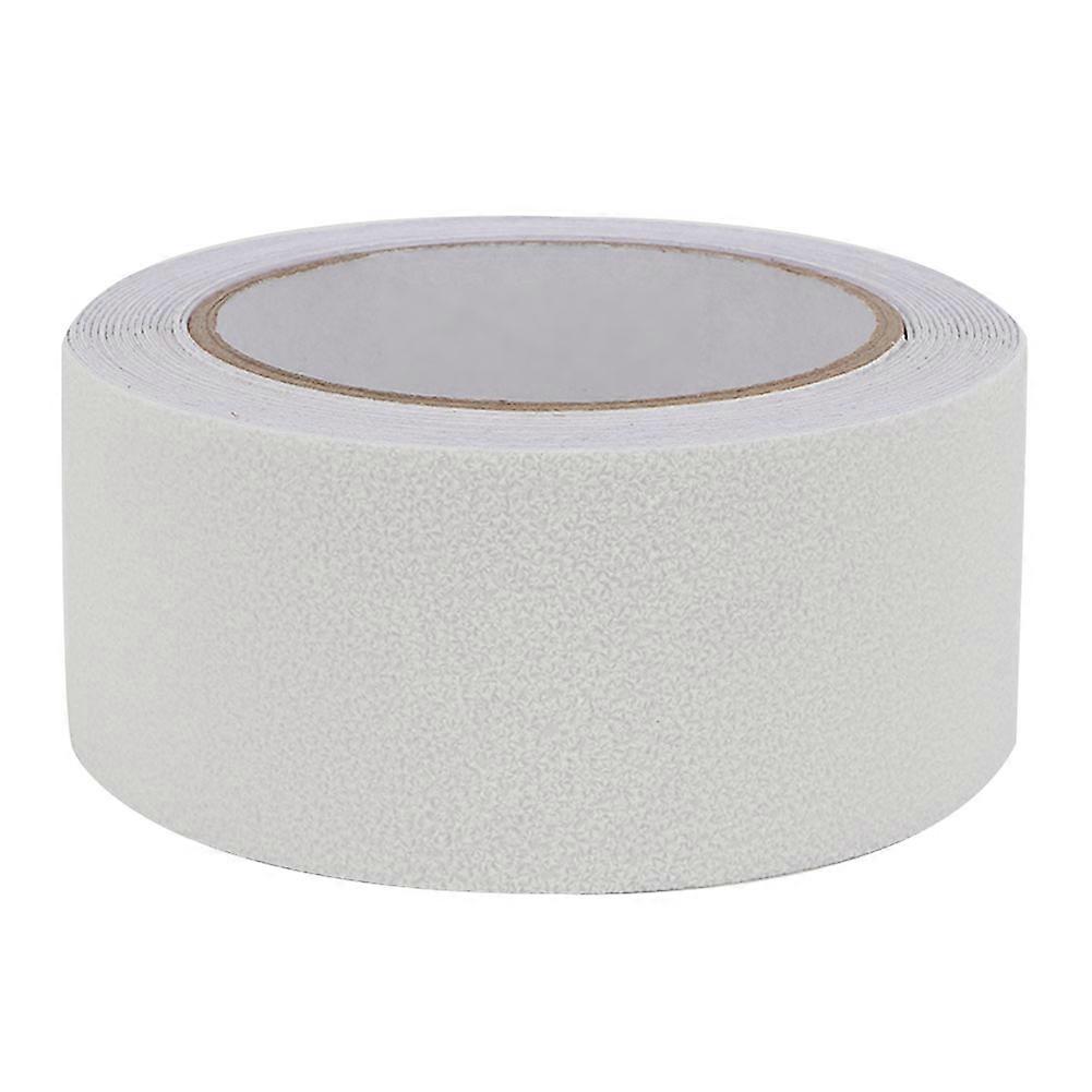 PEVA/PU Ruban antidérapant Sol Escalier Marche Anti Slip Abrasive Bande de sécurité 5m (Blanc)