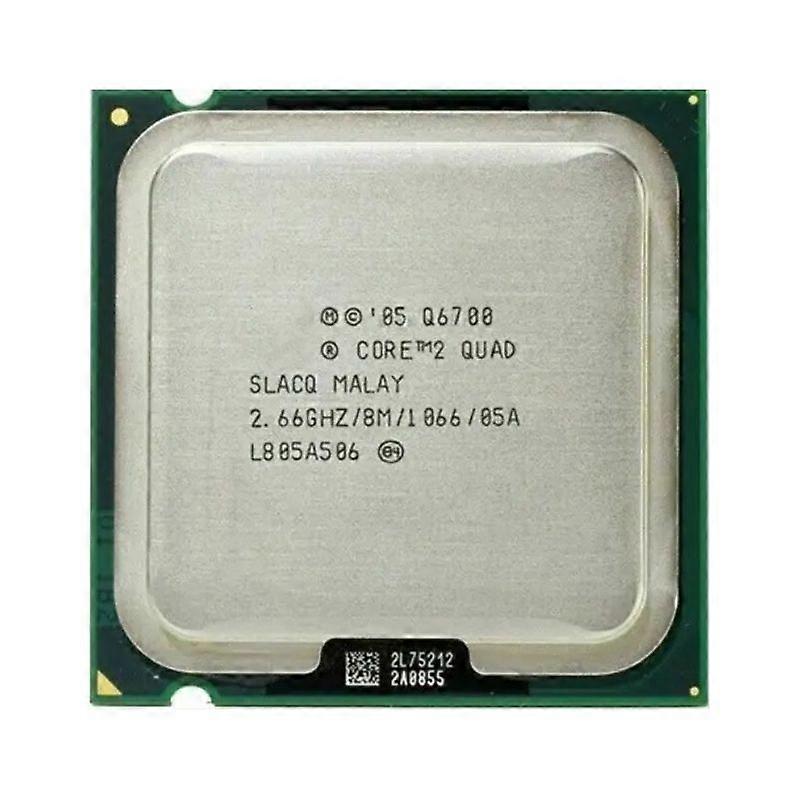 Core 2 Quad Q6700 CPU - Socket 775 4 Cores 4 Threads 2.66GHz 8MB L2 Cache 105W TDP.