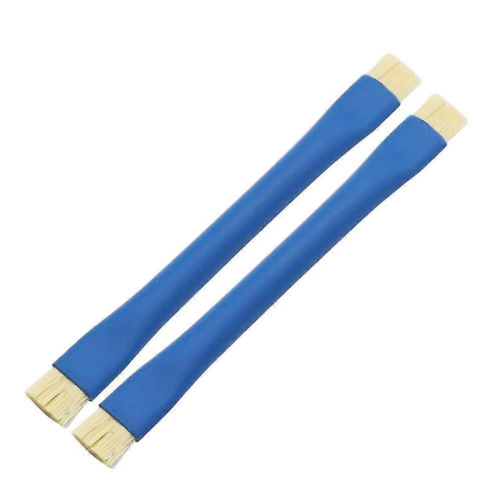 2Pcs Anti Static Brush Insulation Brush Clean Dust Tools for Mobile Phone Motherboard PCB BGA Repair Tools, Blue