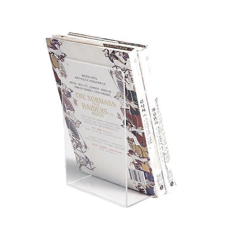 2 sets, clear acrylic book stopper for Library, office, school