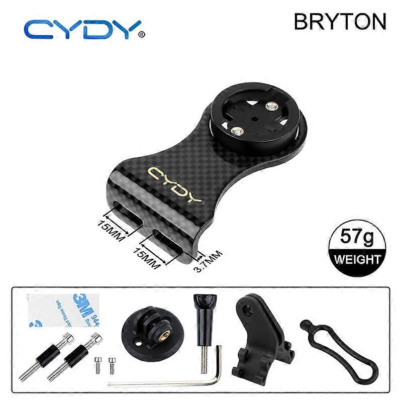 CYDY Carbon 3K computer stand for Garmin Bryton Whoo Catey MTB bicycle lamp clip camera stand