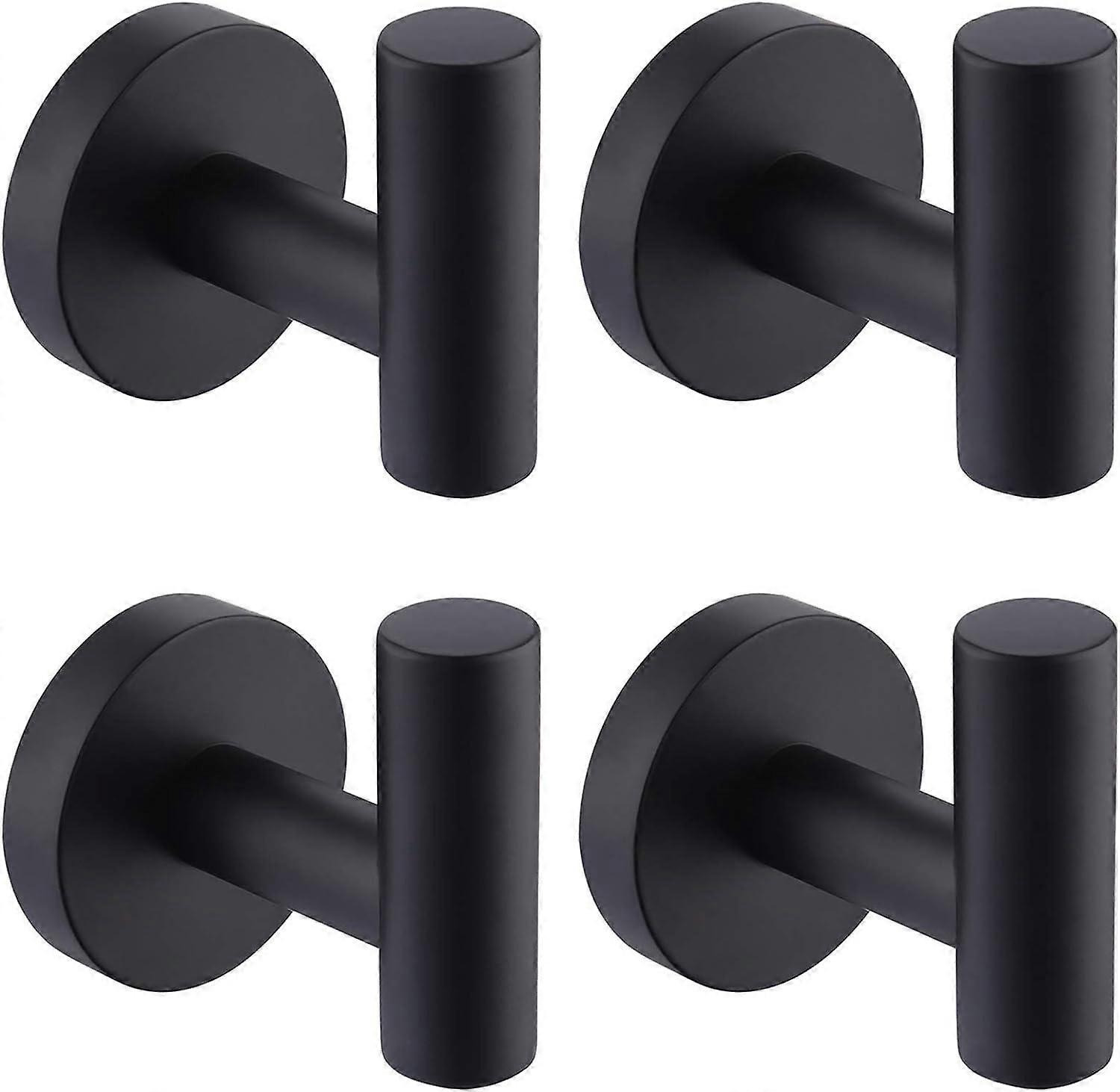 ローブフックシャワーキッチン用ブラックタオルフックローブコートフック壁掛けタオルラック304ステンレス