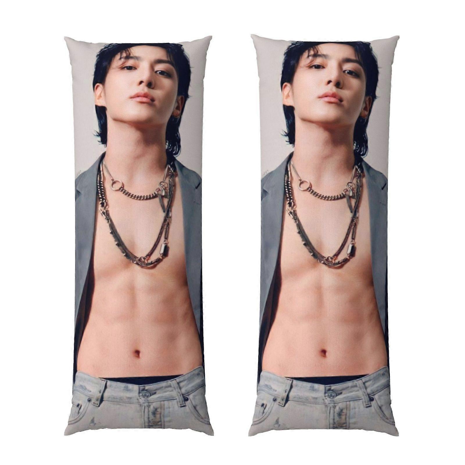 بي تي اس جونغ كوك (90) غطاء وسادة للجسم بي تي اس جونغ كوك (90) غطاء وسادة بالحجم الكامل-ML1557