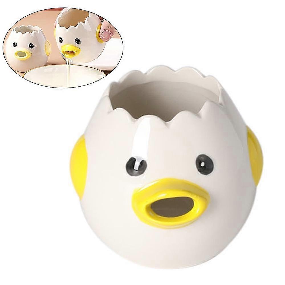 Cartoon Egg Separator Mini Egg White and Yolk Separator Practical and Simple Ceramic Egg Separator SuitableNEW8
