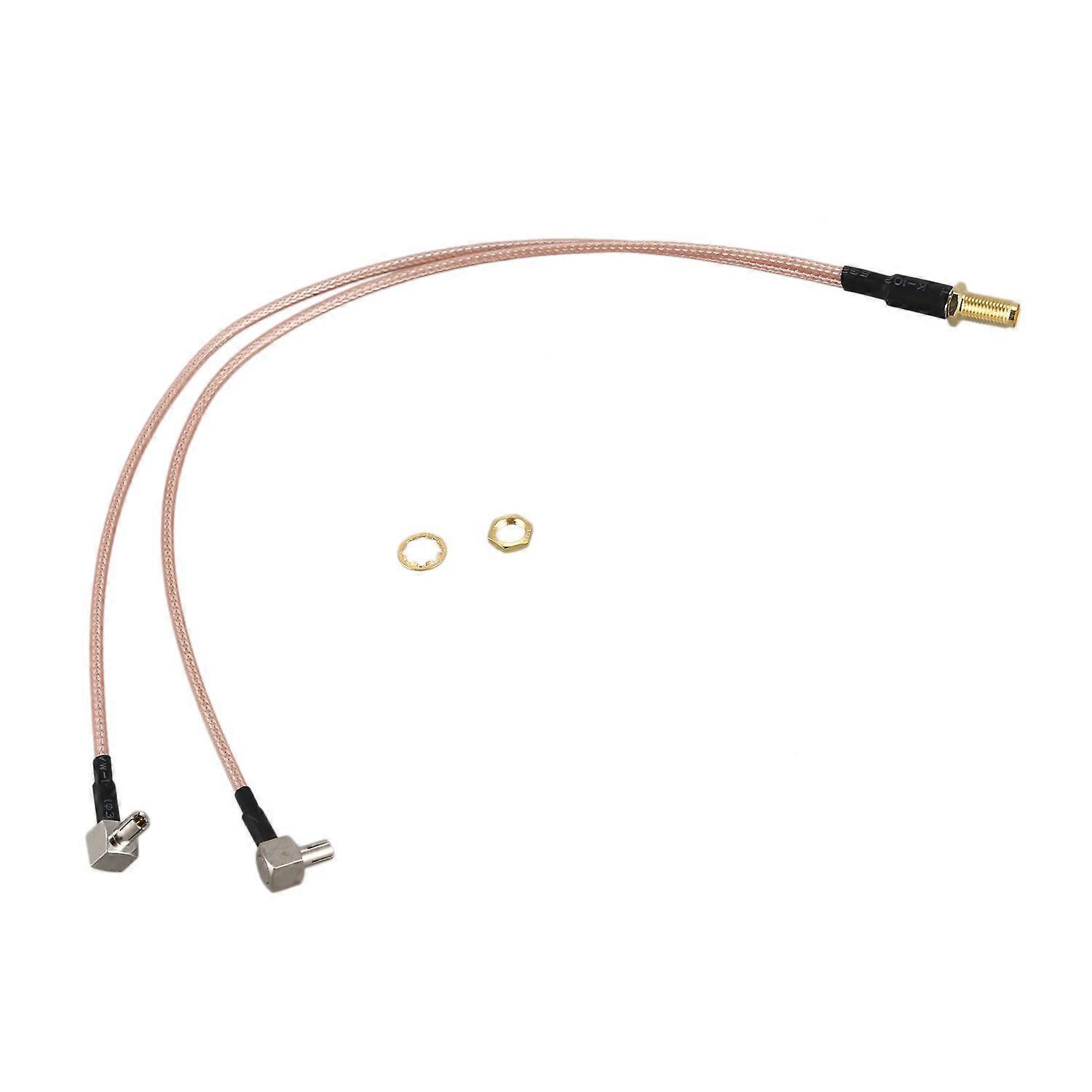 SMA Kvinne til Y Type 2 X TS9 Mann / CRC9 Mann Connector Splitter Combiner Pigtail Kabel 316 30CM Go
