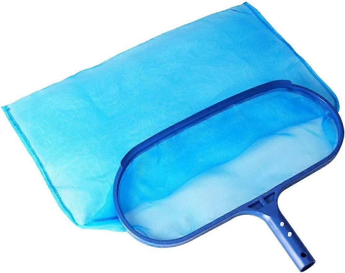 LATERN Pool Leaf Skimmer, 42 Width Flat Pool Pond Net Fine Mesh Pool Skimmer Deep Bag for Swimming Pool and Garden Cleaning
