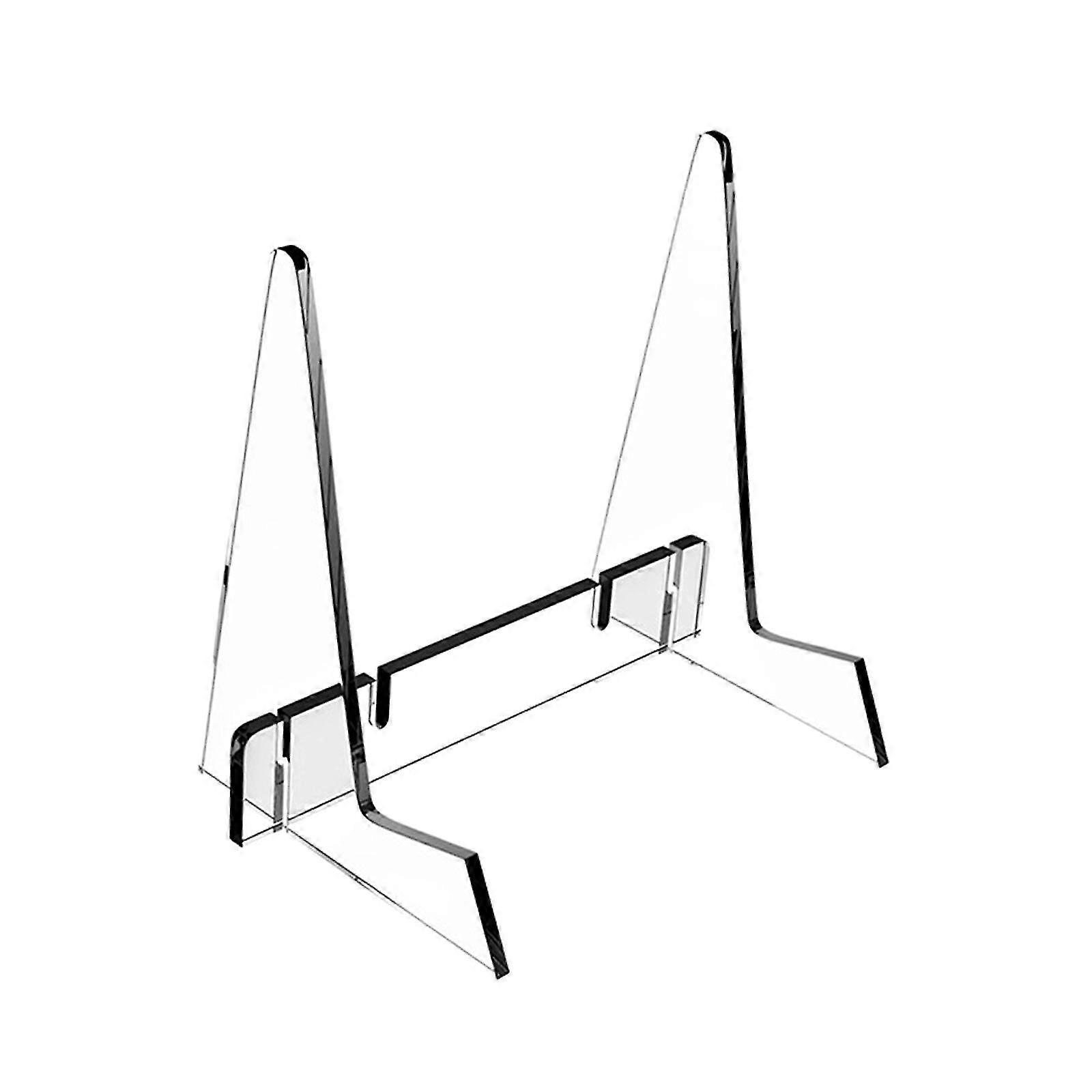 Acrylic Book Stand Book Display Holder Displaying Bookshelf Sturdy Tablet Holder with Support Ledges for Tabletop Recipe Book