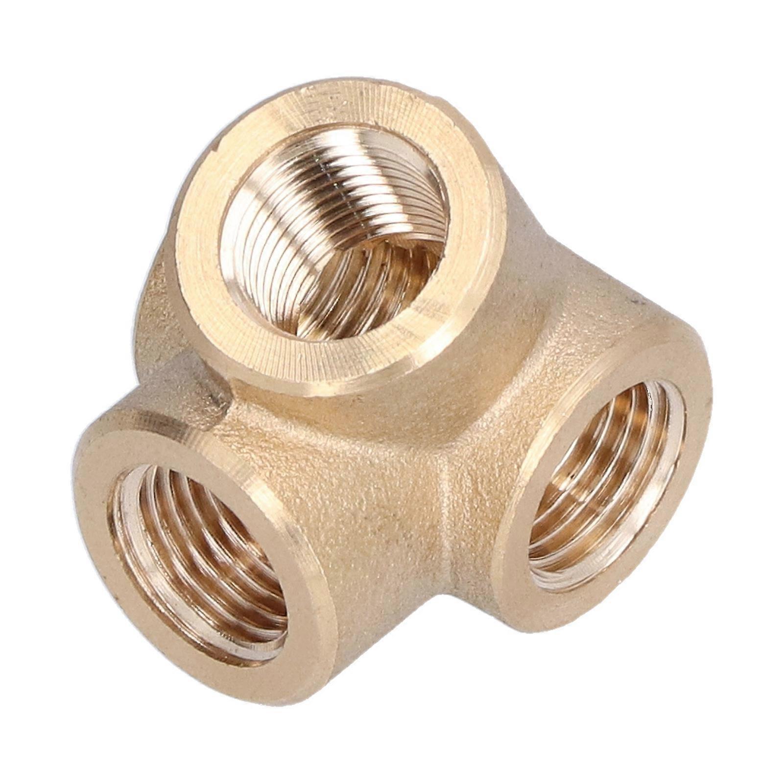 4?Way Side Outlet Tee Durable Sturdy Fine Processing Anticorrosion Spiral Four?Way Iron Pipe Fitting