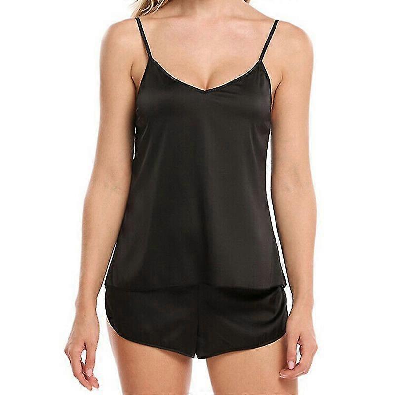 Lady Satin Camisole Shorts Set Pyjama Vêtements de nuit Vêtements de nuit
