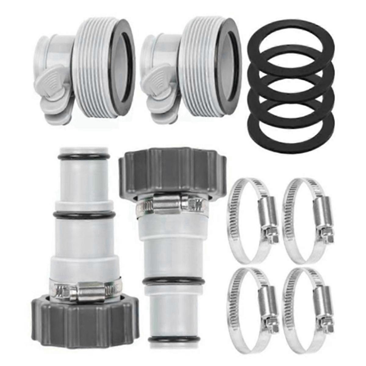 Pool Hose Adapter for Fit Threaded Pump Replacement Hose Adapter Kit Set Now