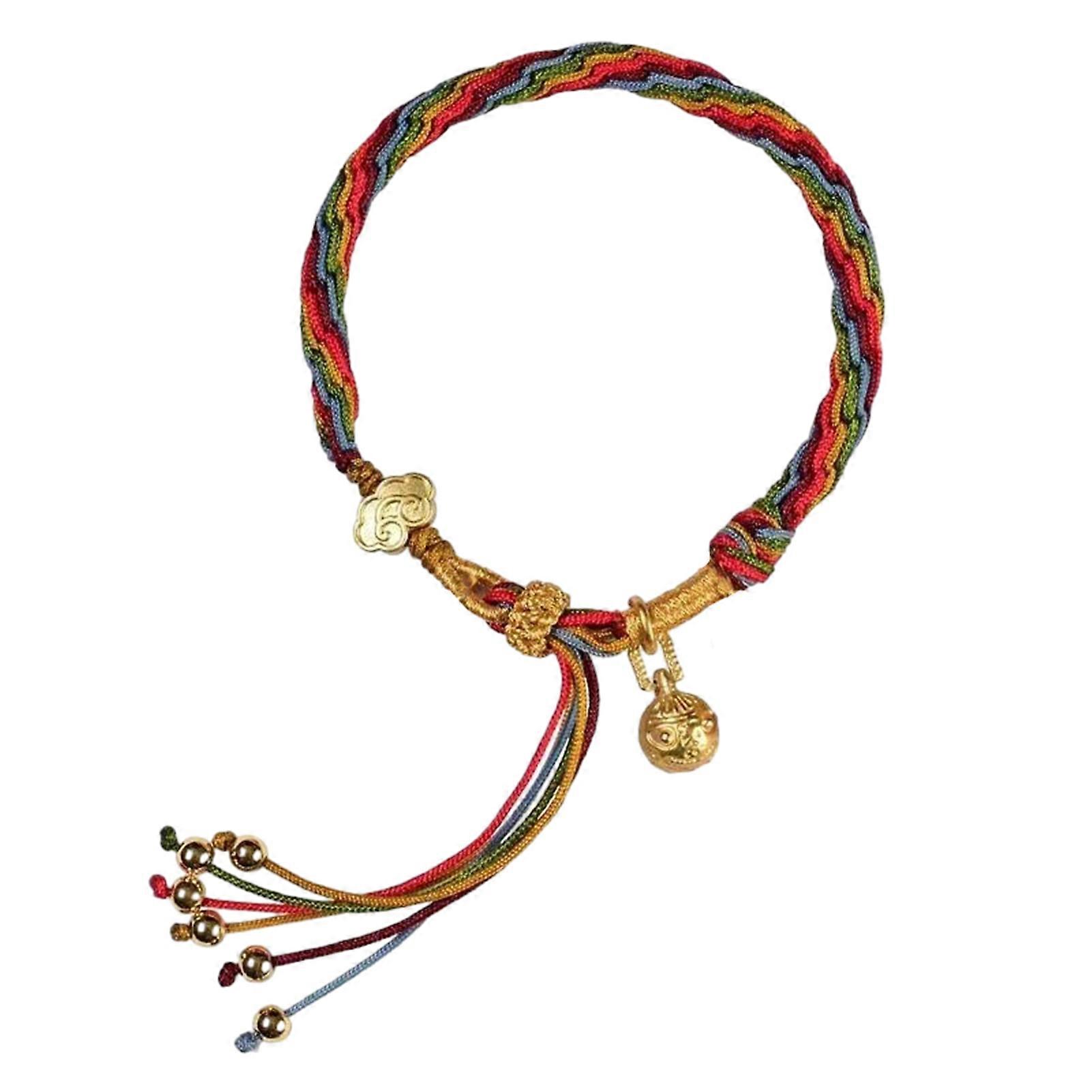 Ethnic Style Colorful Braideds Bracelet Delicate Versatile Hand Accessories for Couples Besties