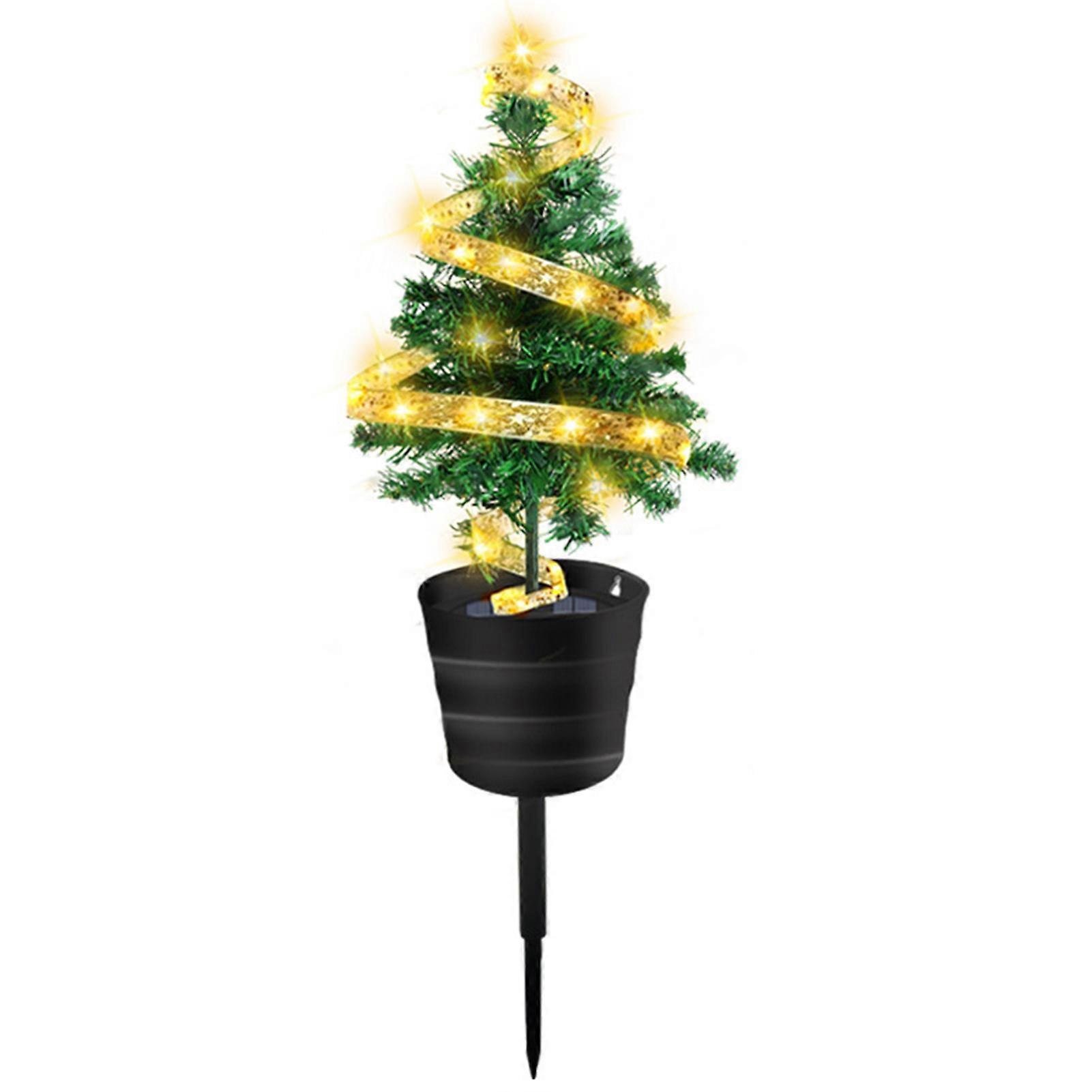 Solar Christmas Tree Lights Decorations Waterproof Lighting Night Lamp for Garden Yard