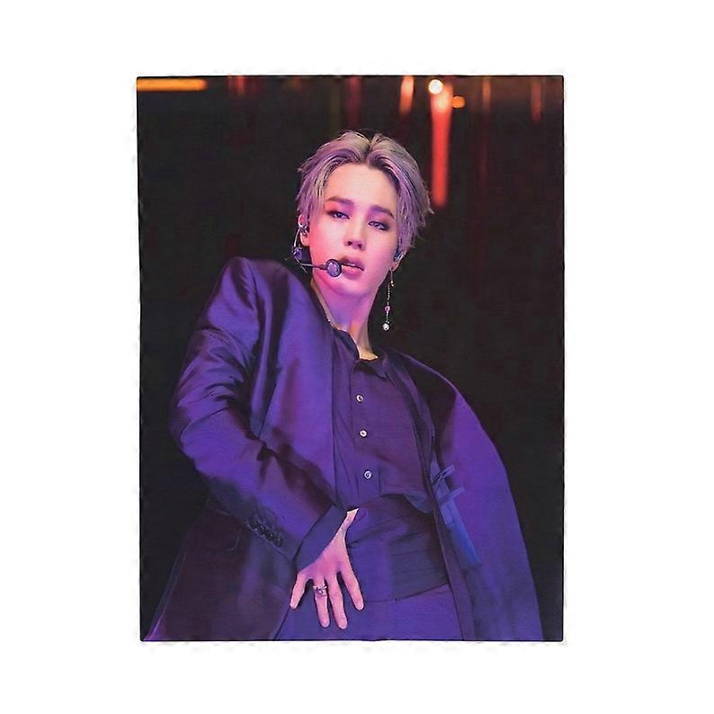 Cobertor de Foto com Filtro BTS Jimin, BTS Jimin Kpop Merch, Presente para Fã BTS Jimin, Ideias de Presente para Fãs do Exército Kpop-WVNY133