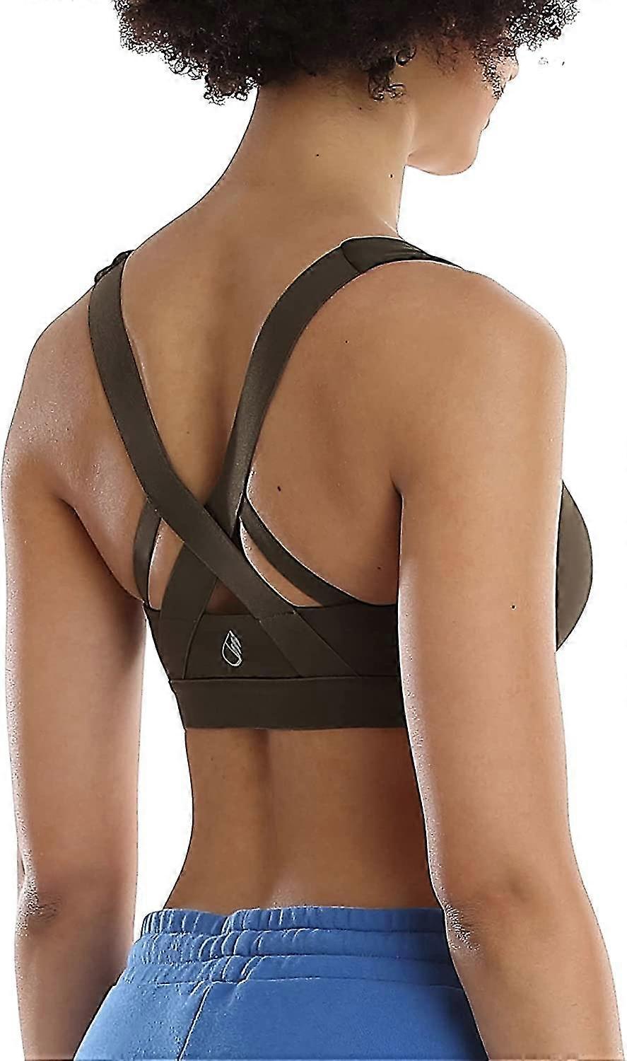 Dam Vadderad Medium Impact Cross Back Gym Yoga BH